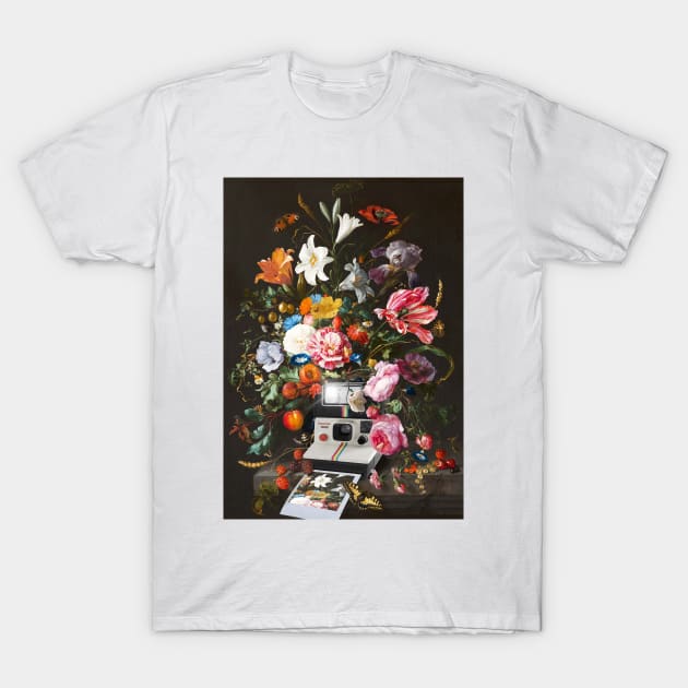 Floral instant photo T-Shirt by Dikhotomy